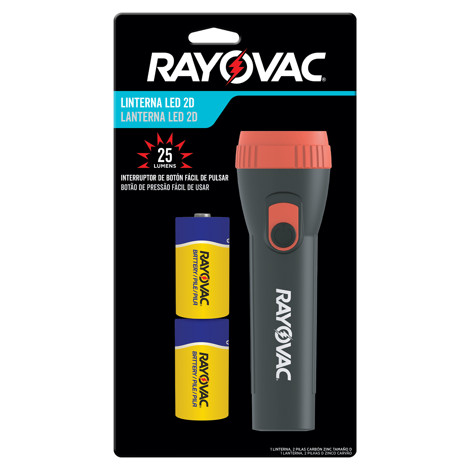 Rayovac PLASTICA 2D 3LEDs