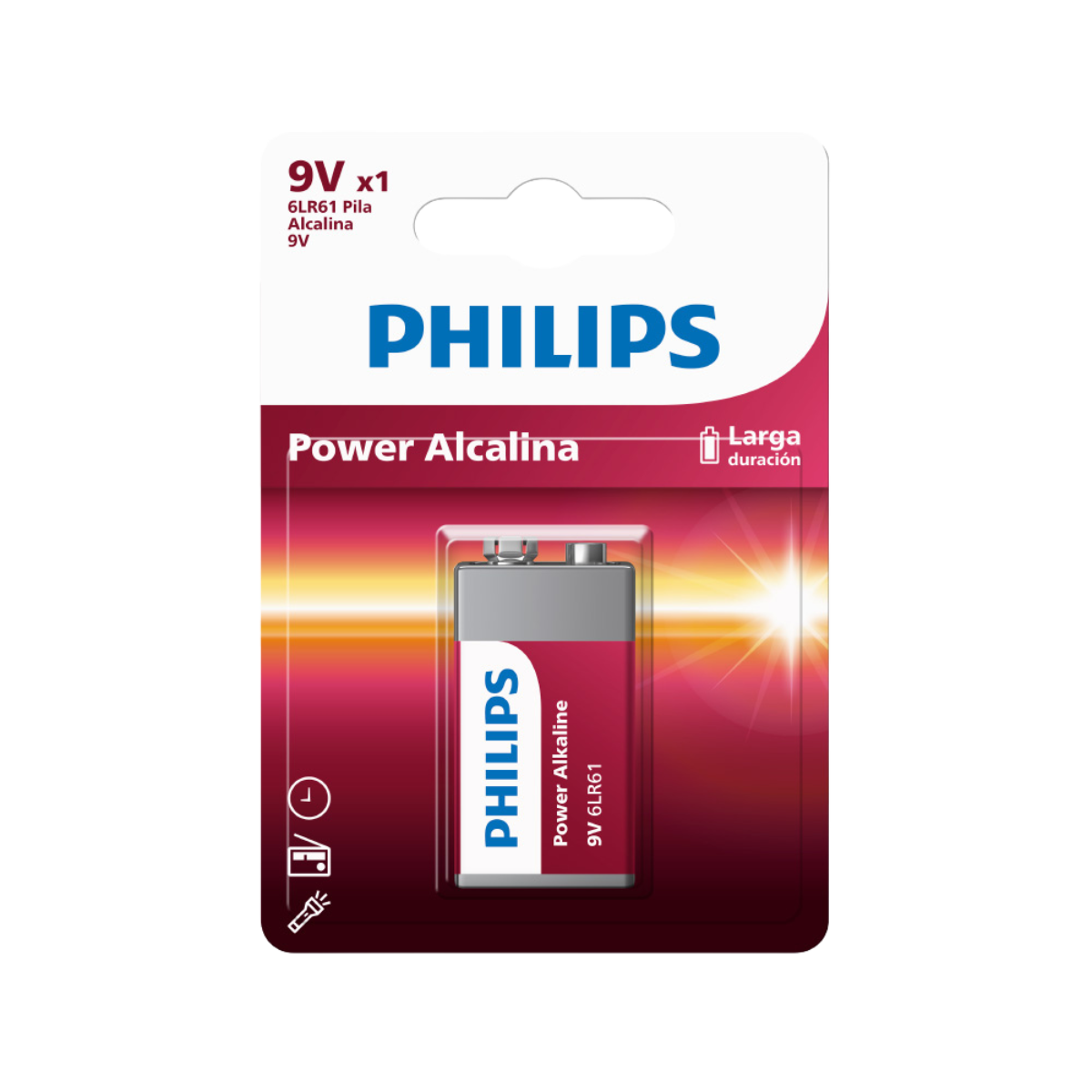 PHILIPS 9Vx1 ALCALINA