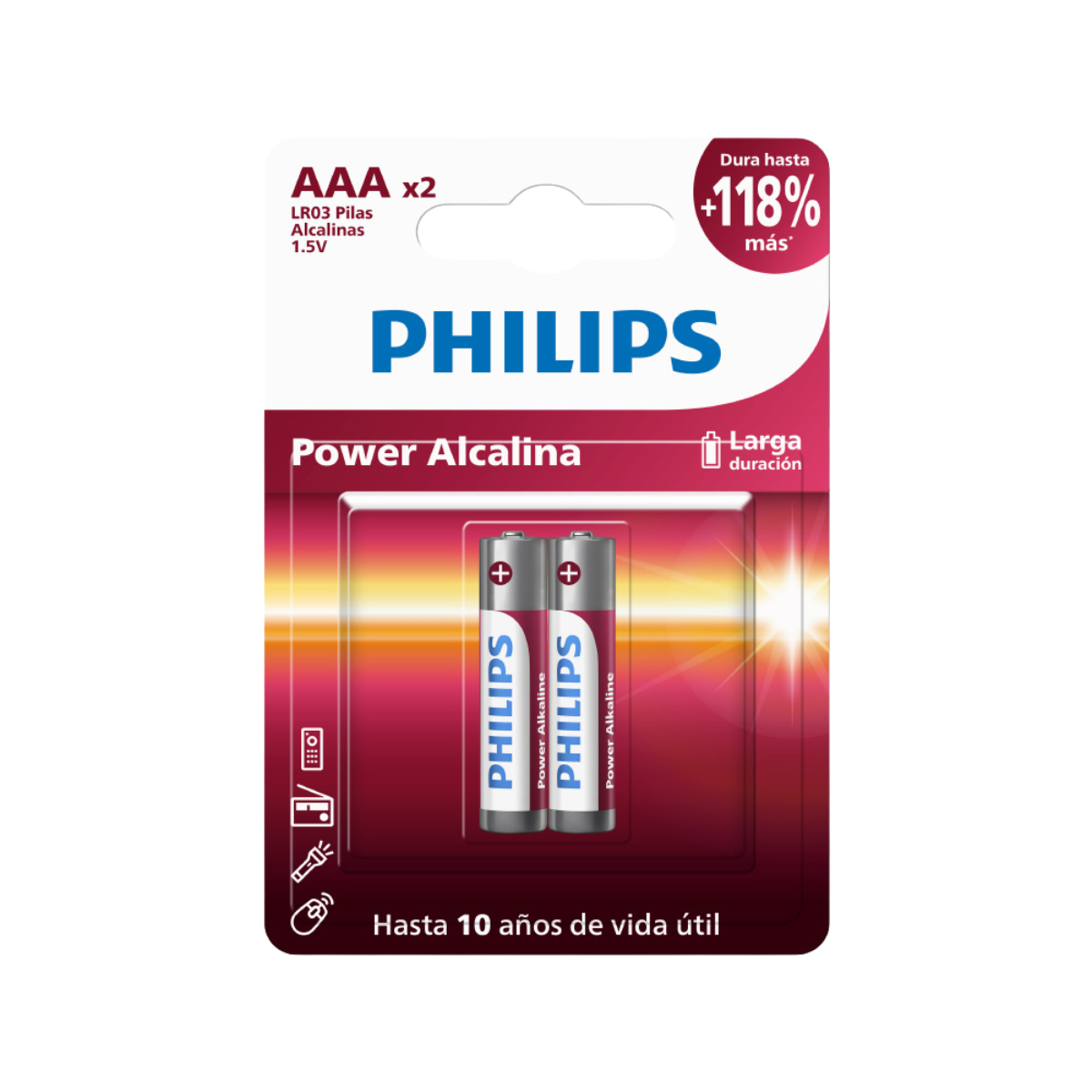 PHILIPS AAAx2 ALCALINA